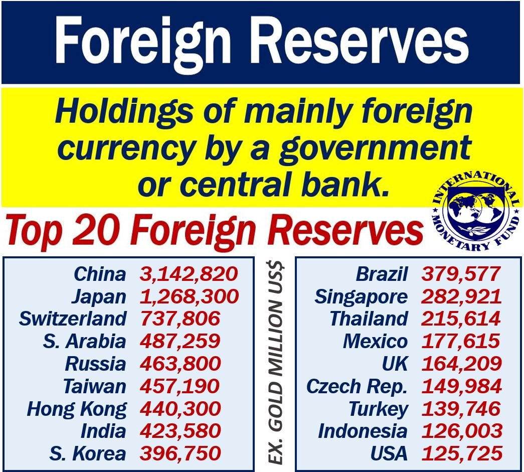 Cosa sono le riserve estere? Definizione ed esempi